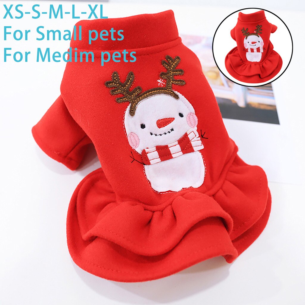 Haustier Kleid niedlichen Schneemann Weihnachten Haustier Kleid Herbst Und Winter Komfort Katze Hund Winter warme Weihnachten Baumwolle kleidung