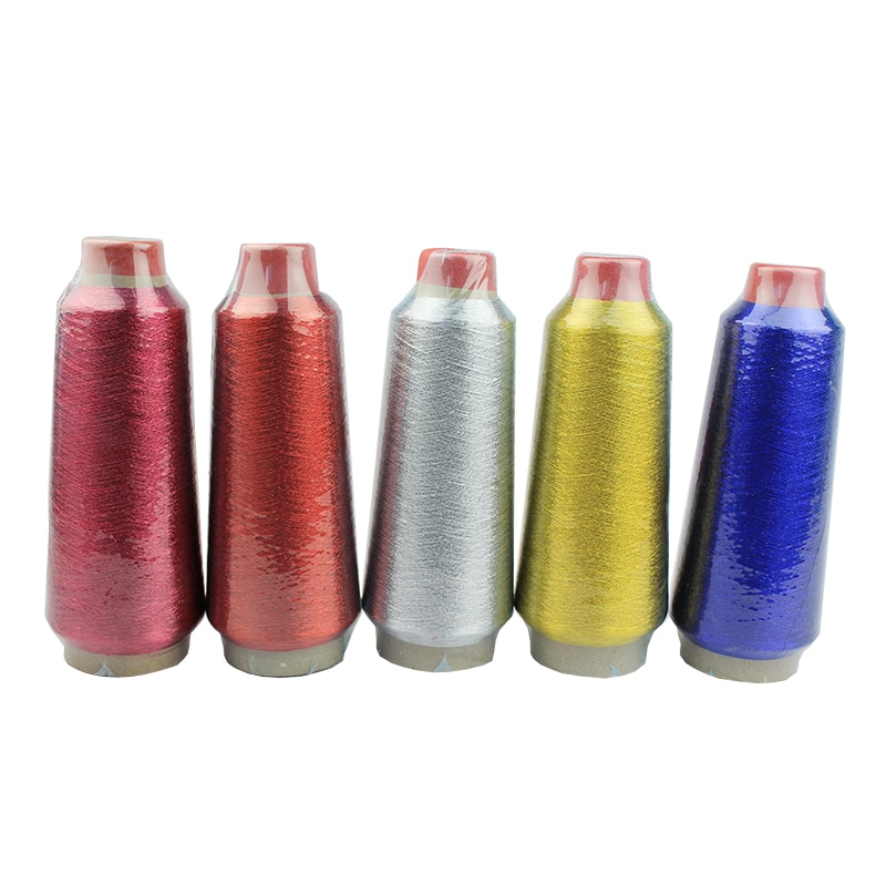 verrotten/Grün/Gold/Silber Computer Kreuz-stich Themen dauerhaft Overlock Nähmaschine Linie Textil Metall Garn gewebte Linie 2300 m