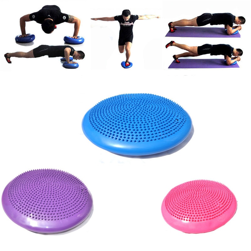 34cm dauerhaft Aufblasbare Yoga Massage Ball Pad Universal- Sport Fitnessstudio Fitness Yoga flattern Stabilität Gleichgewicht Rabatt Kissen Yoga Ball6