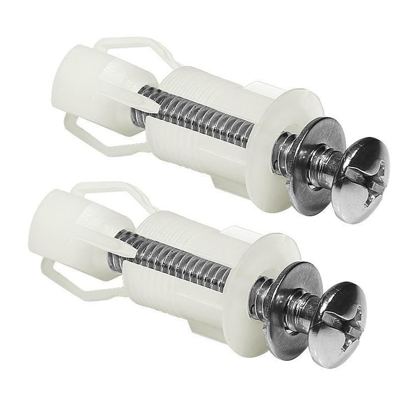 2Stck oben Fix Wc Abdeckung Sitz Schrauben Darm murmeln Pfanne Befestigung WC blind See passend zu Bausatz Für Universal- Wc sitz Scharniere Kommode