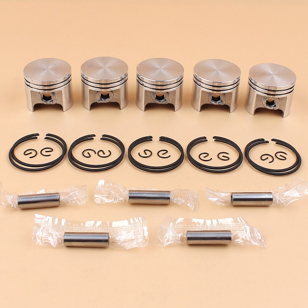 5 teile/los 37mm Kolben Stift Ringe Bausatz Für STIHL 017 Frau170 Frau170C Frau 170 Ersetzen 11300302000 Kettensäge Motor- Motor- teile