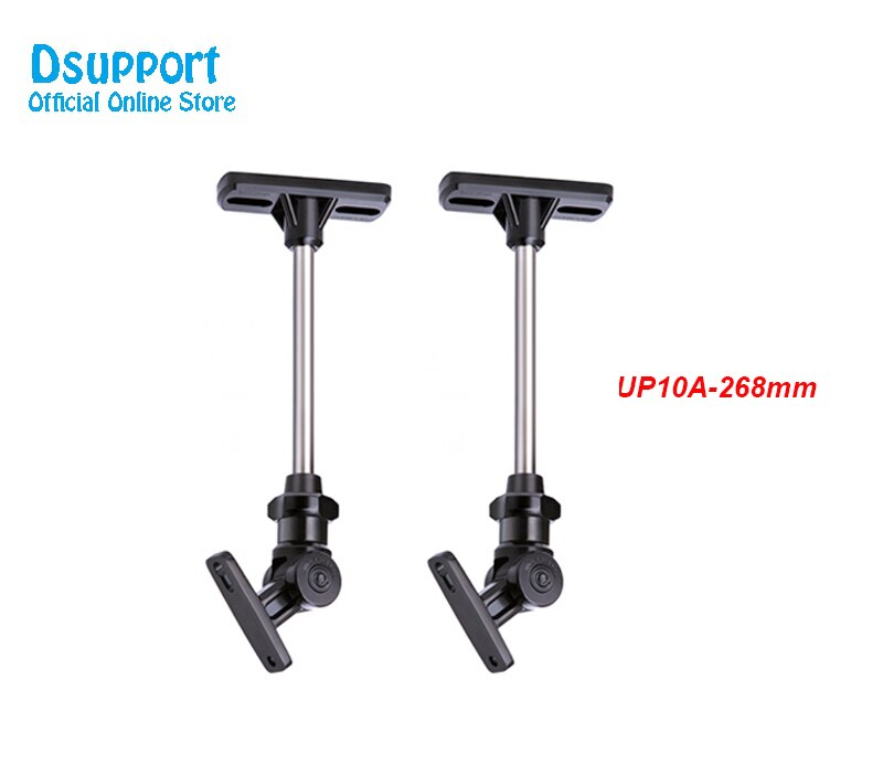 1 para (2 stücke) hoch10A-268mm Zink-legierung Universal- Decke Montieren umgeben Lautsprecher Halterung voll-Bewegung Lautsprecher Aufhänger beladen 10kgs