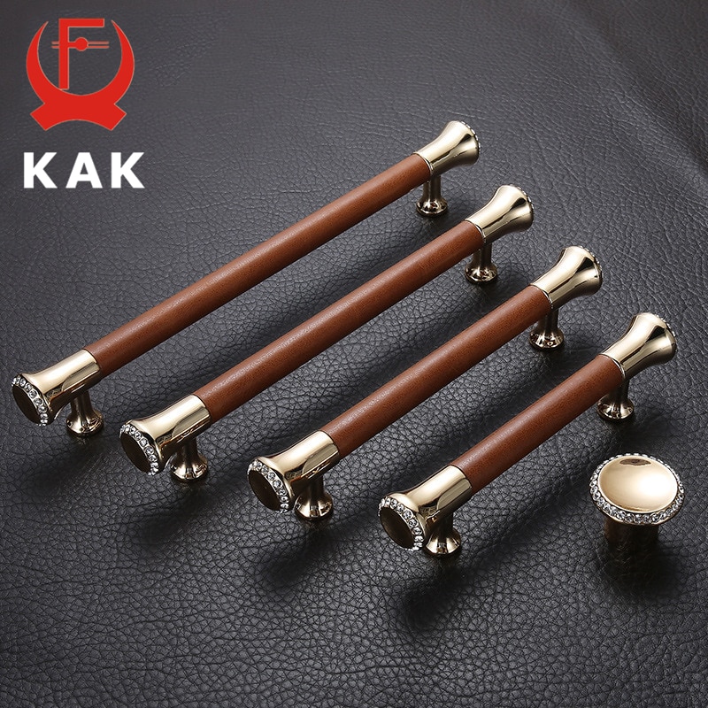 KAK Luxus Gold Tür Griff mit Kristall Diamant Schlafzimmer Küche Schrank Griffe Tür Zieht Möbel Griff Tür Hardware-