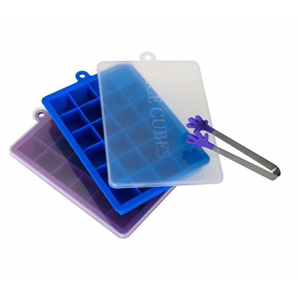 Mit Deckel Eis Tablett 24 Gitter Umweltfreundliche Eis Würfel Hersteller Platz Hohlraum Tablett Obst Zucker Schokolade Nachspeisen bilden Silikon