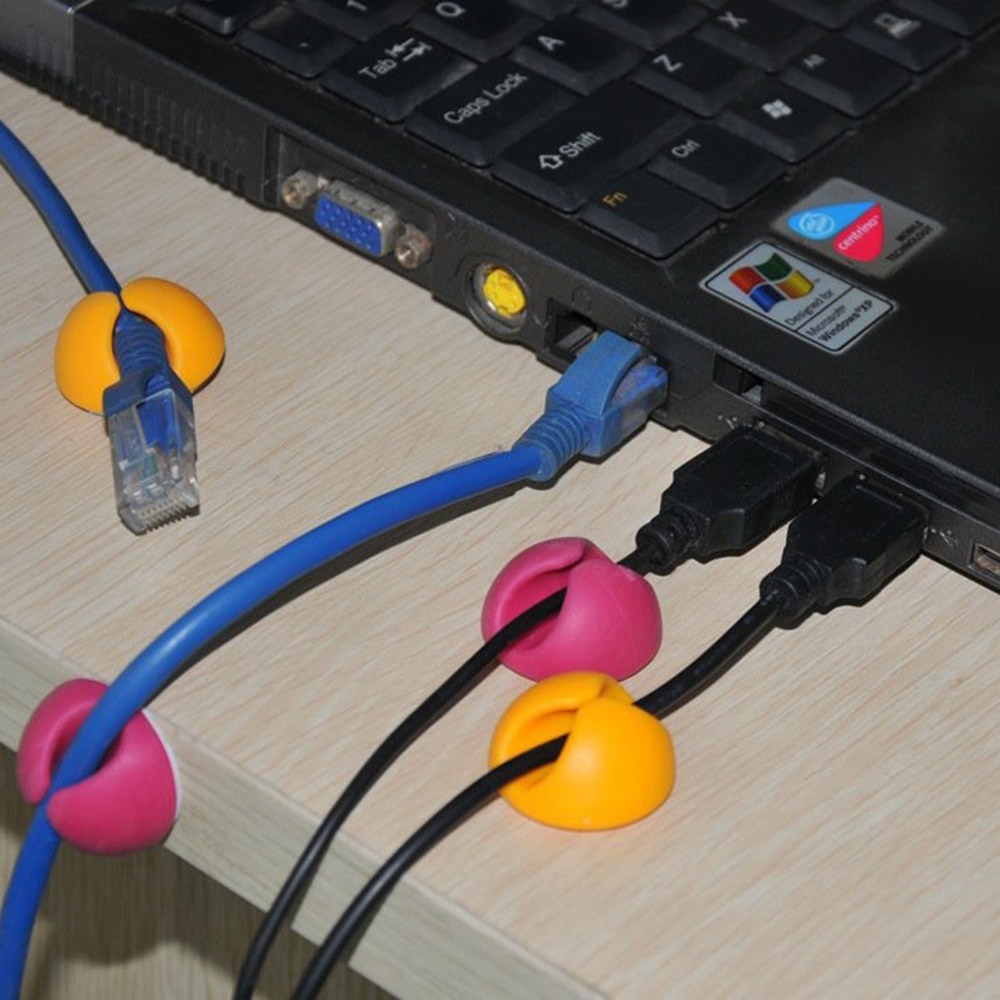 12 teile/satz Kabel Wickler Universal- Schreibtisch Zubehör Feste Klemme Kabel Verwaltung Kabel Manager