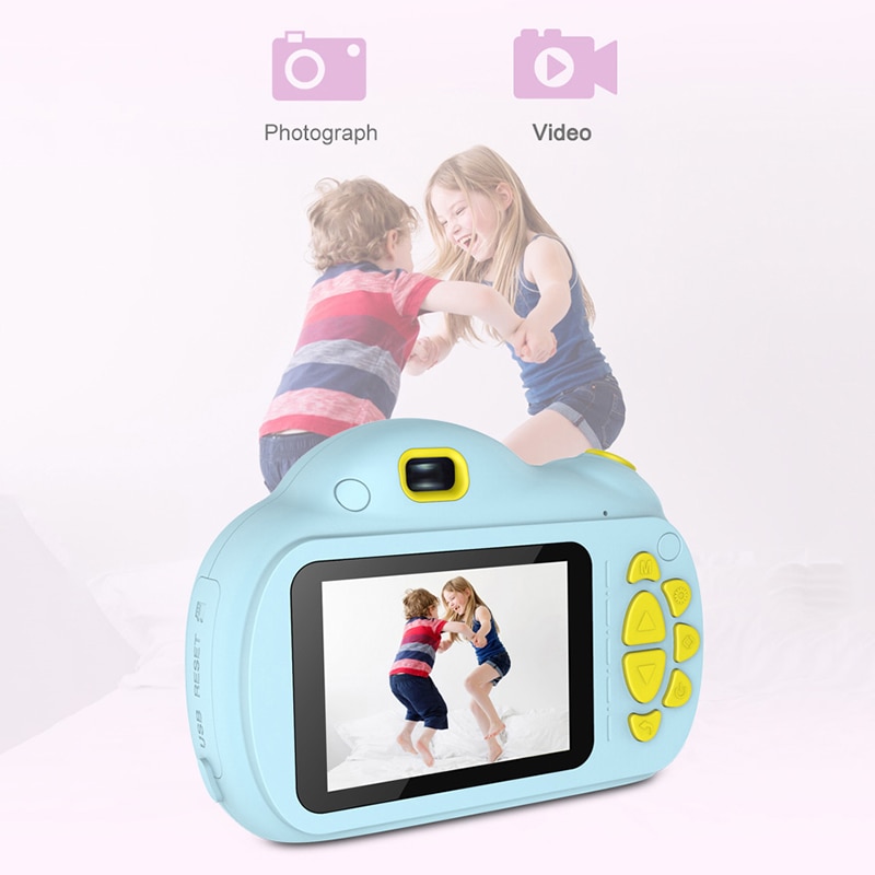 draussen Digitale Mini Kamera freundlicher Karikatur Nette Kamera 2,4 Zoll Fotografie Requisiten Geburtstag VDX99