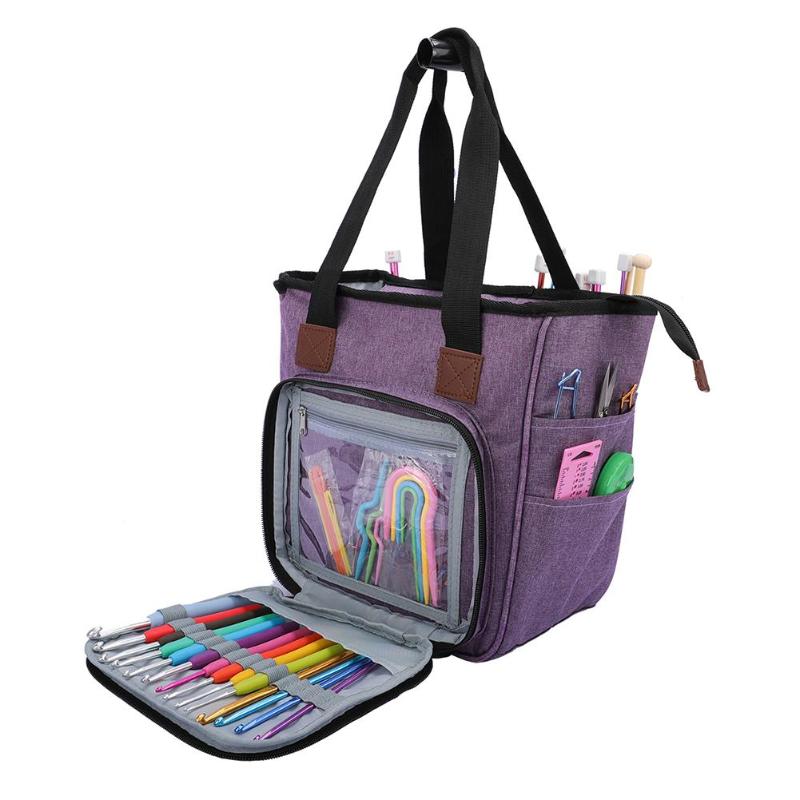 Tragbare betroffen Tasche Wolle Garn Häkeln Haken Lagerung Taschen NäHenne Nadeln Organizer NäHenne betroffen Lagerung Tasche Tasche