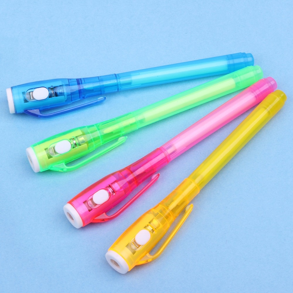 1 stück Magie Unsichtbare Tinte Stift Marker stift Schreiben Geheime Botschaft Gerät Mit UV-Licht Schule Büro Schreibwaren Liefert C26