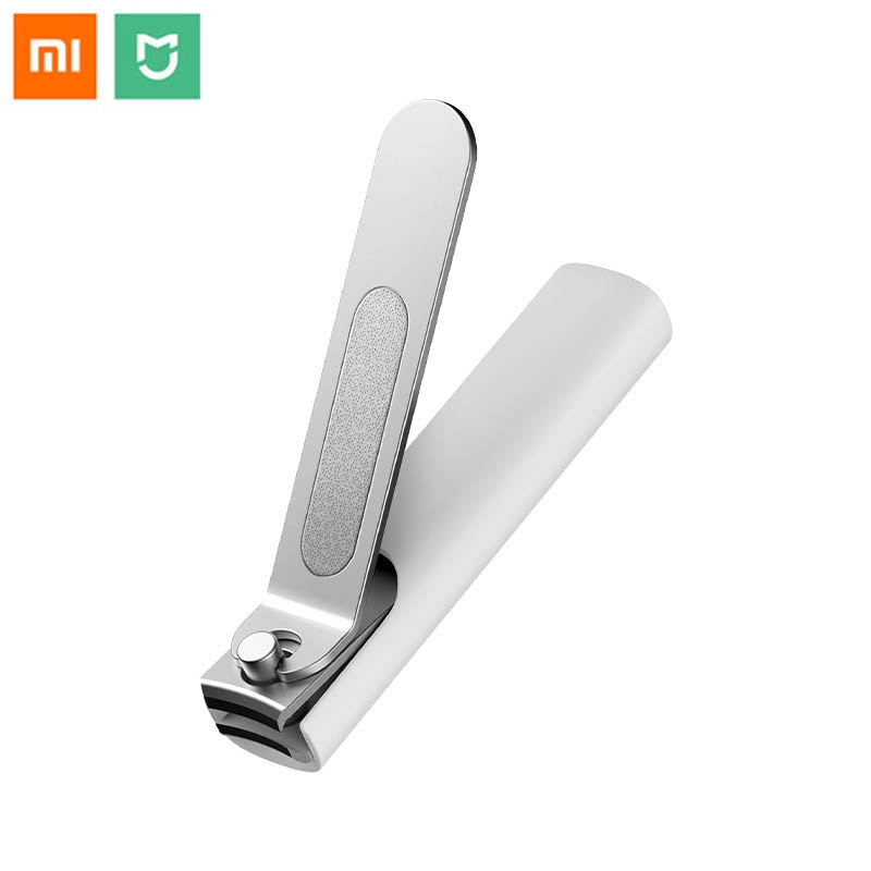 Xiaomi Mijia Edelstahl Nagel Haarschneidemaschine Mit Anti Spritzen abdeckung Trimmer Pedikübetreffend Pflege Nagel Schermaschinen Professionelle Datei