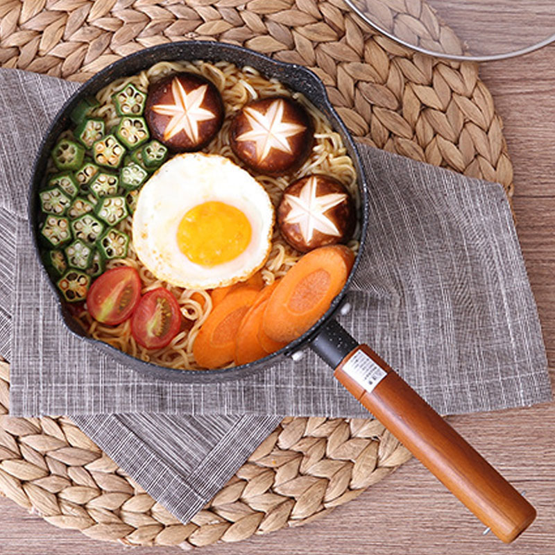 Hammer aufbringen Schnee Pfanne Aluminium Multi-Funktion Weizen Stein Nicht-Stock Pfanne Milch Topf Babynahrung Ergänzung Topf doppel Boden Topf