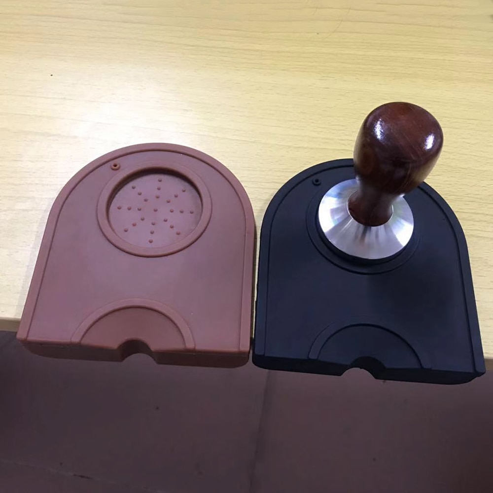 1pc Manuelle Barista Kaffee Anti Schleudern matt Kaffee Espresso Latte Kunst Stift Stampfen Halfter Silikon Pad Coffeeware Küche Werkzeuge