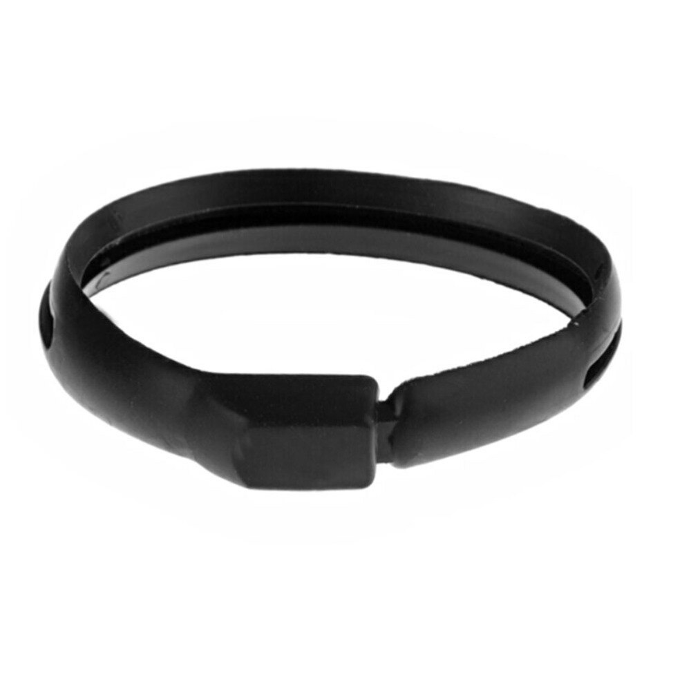 Haar Stil Magie Twist Haar Chignon Werkzeug flexibel Kunststoff Ring für Haar hoch (Schwarz)
