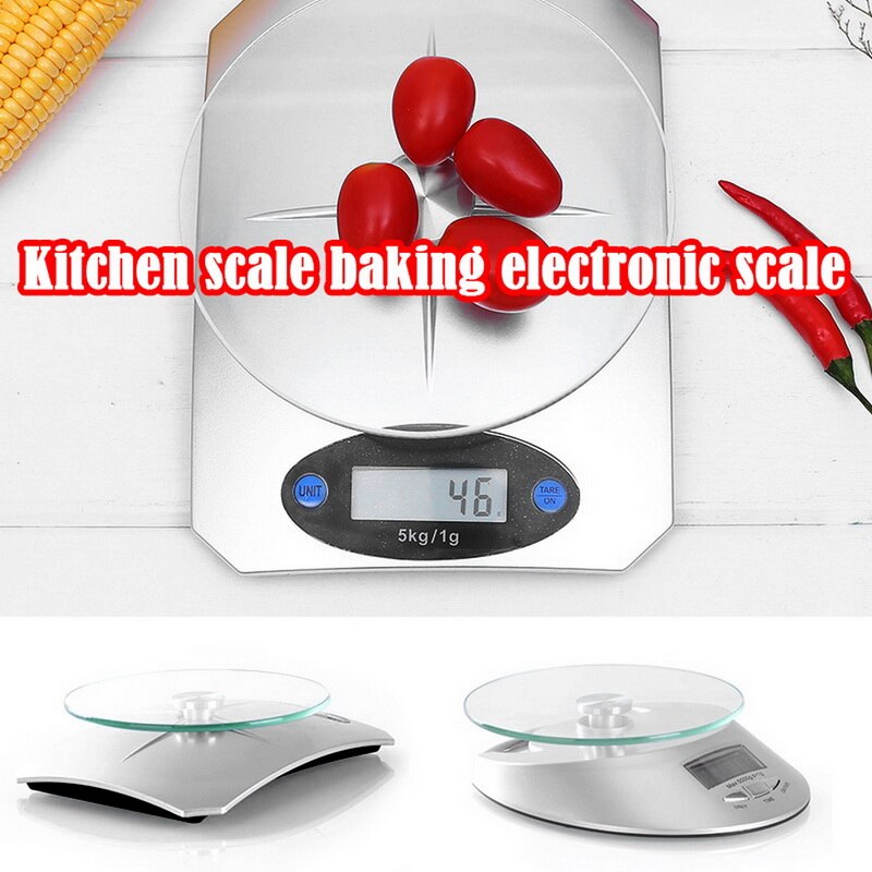 5kg Digitale Küche Skala Glas Lebensmittel Diät Skala Hause Lebensmittel Skala Küche Backen Elektronische Waage
