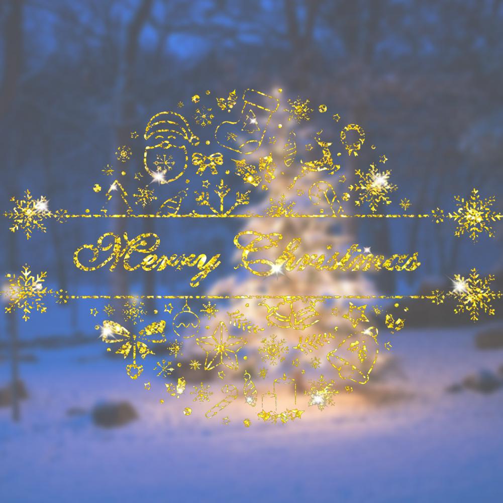 Weihnachten Fenster Aufkleber einstellen Abnehmbare DIY Fenster Aufkleber Für Spiegel Glas Tür Dekor Einkaufen Fenster Dekor Frohe Weihnachten Zauberstab Aufkleber