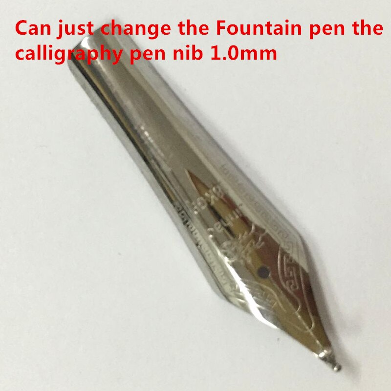 Gelten Jinhao 159 füllfederhalter Universal- große Feder 18 Karat Gold spitze 1,0mm kalligraphie Feder gebogen/0,5 Gerade Feder