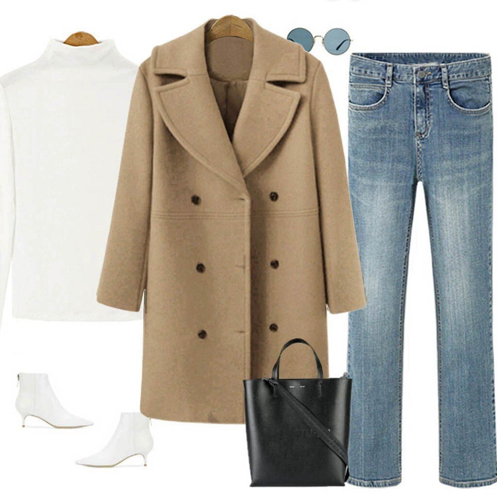 Frauen Herbst Und Winter Mantel Woll Mantel Weibliche Mitte-lange Neue Koreanische verlieren Temperament frauen Oberbekleidung Wolle Mantel