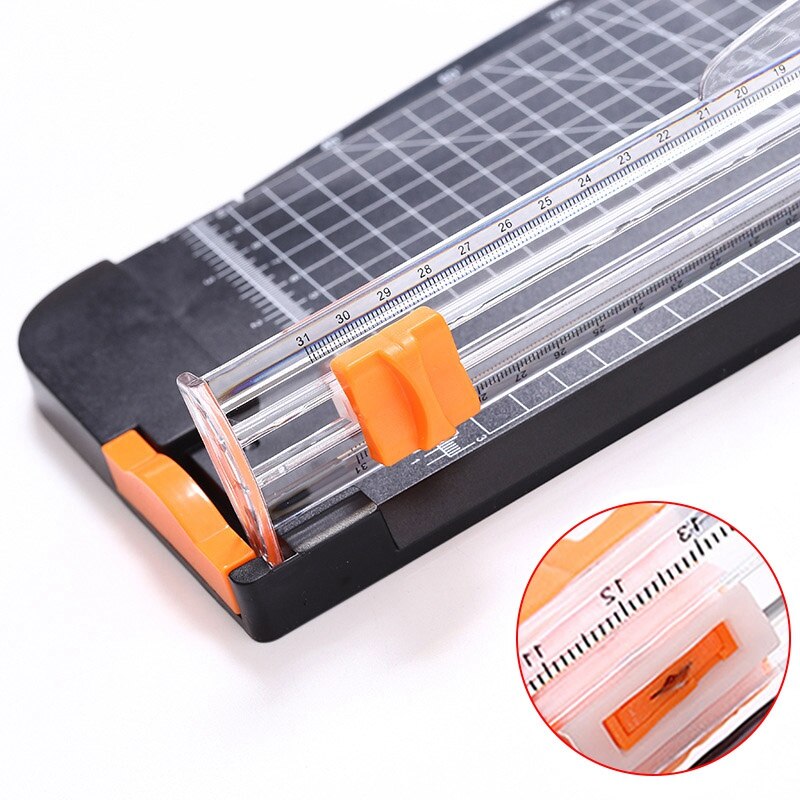 2Pc Papier Trimmer Papier Foto Cutter Tragbare Kunststoff Sammelalbum Trimmer Cutter Büro Schneiden matt Maschine für A4 Papier