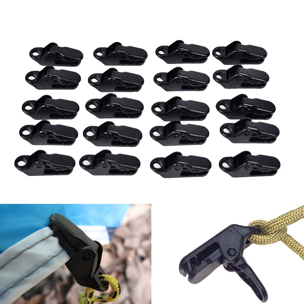 Baldachin Klemme Bausatz Markise 20Stck Kunststoff Zelt Clips Klemme Camping zelt Flugzeug Clips Abdeckung Auto Stiefel schnappen draussen Camping einstellen
