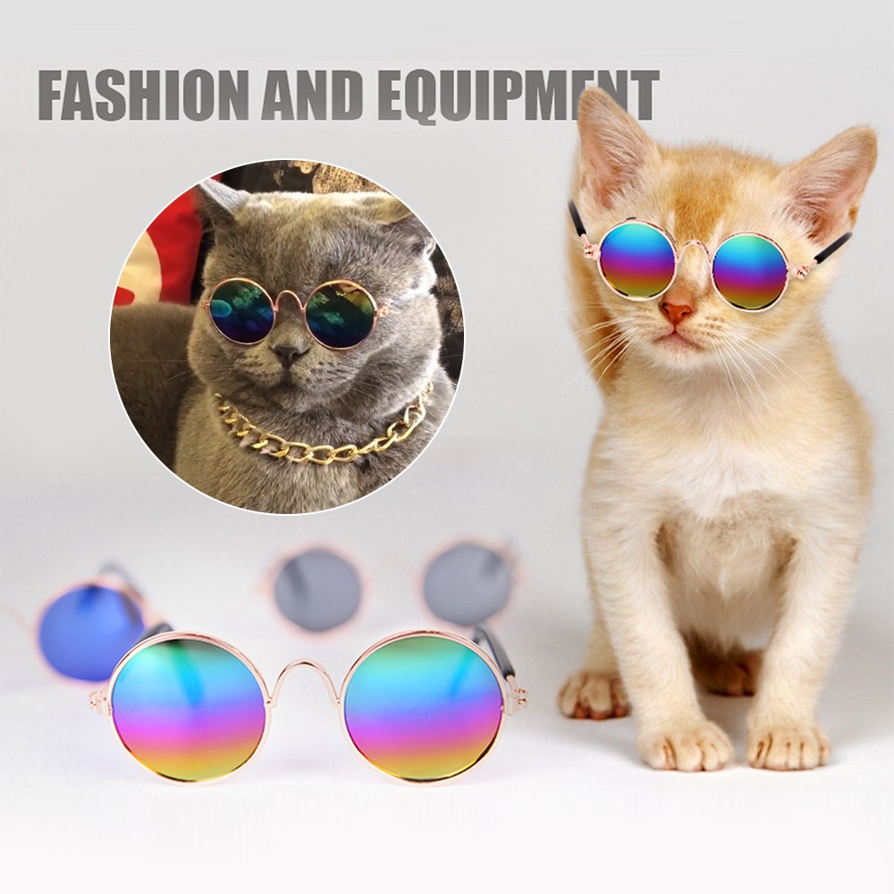 1pc SchöNe Haustier Katze Gläser Hund Brille Haustier Produkte Für Kleine Hund Katze Auge-tragen Hund Sonnenbrille Fotos Haustier Zubehör ^ 1
