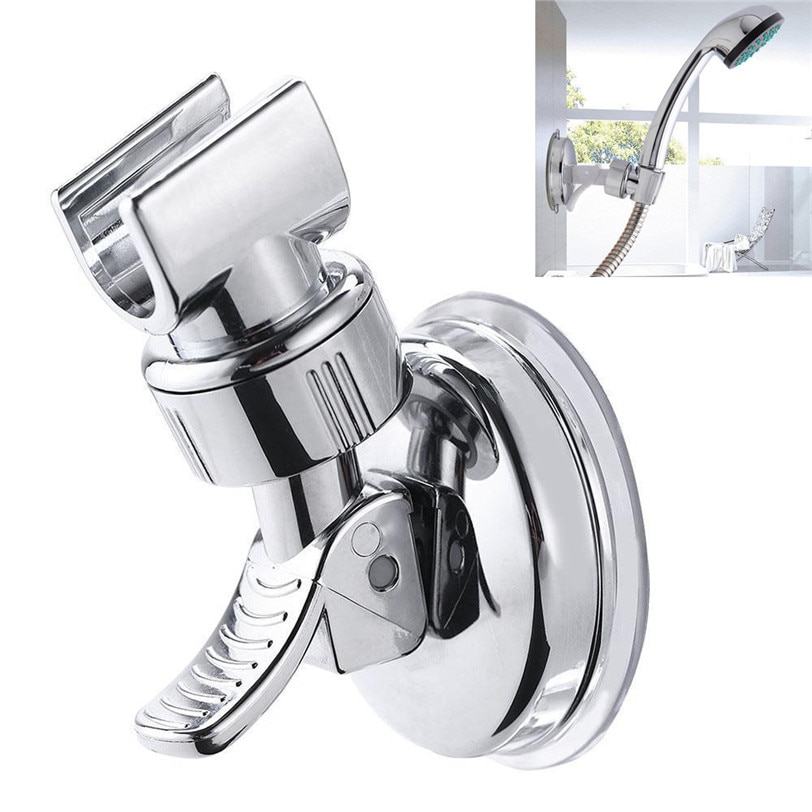 Dusche Kopf Hörer Halfter Chrom Schlecht Zauberstab Halterung Einstellbare Saug Halterung Oct24 Professionelle Fabrik preis