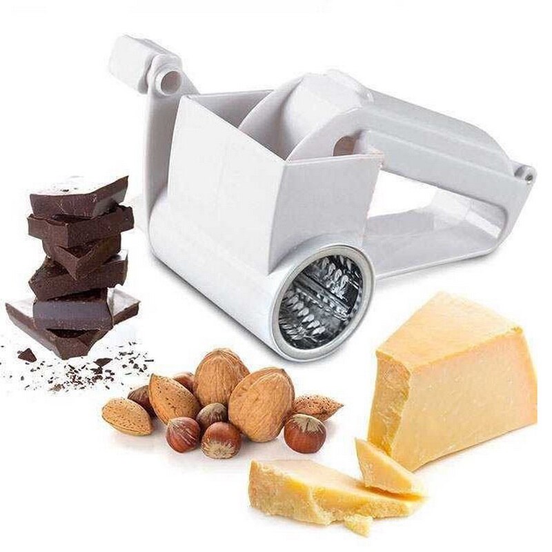 Hand-Gekröpft wirbeln Käse Reibe Mit Edelstahl Trommel Käse & Juwelüse Reiben Ingwer Schokolade Cutter Schneidemaschine Aktenvernichter