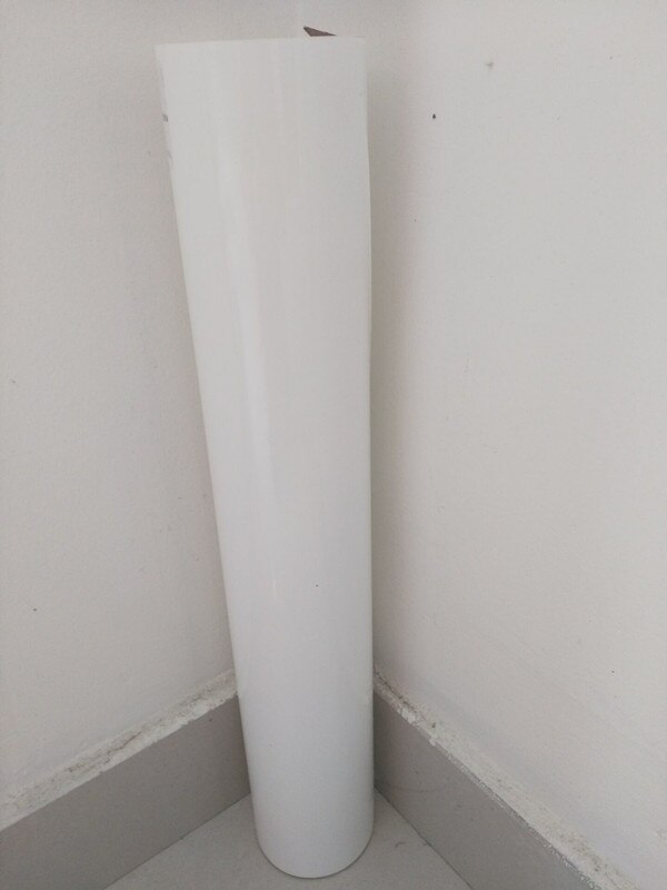 (0,5 m * 1m) weiß Farbe PU biegen Vinyl Papier PU Wärme Transfer Vinyl Cuttable PU Film für T-Hemden W608.