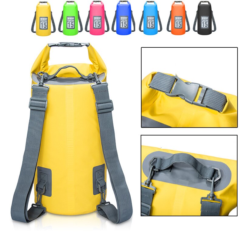 5L/10L/15L/20L/30L Wasserdichte Taschen Trockenen Tasche PVC Wasserdichte Rucksack Sport Tasche Rafting Schwimmen rucksäcke Undurchlässig Trockenen Tasche