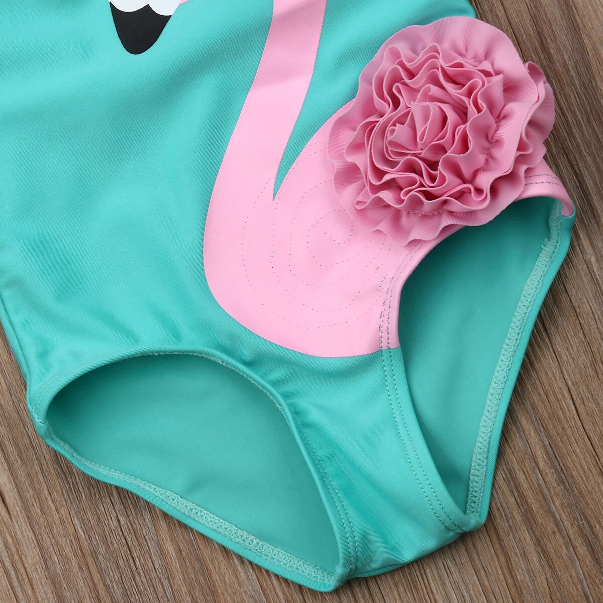 neue Baby Mädchen Karikatur Flamingo Gedruckt Badeanzug Bademode 6M-5Y Kleinkind freundlicher Sommer Strand Lässig Bikini Tankini Badeanzug