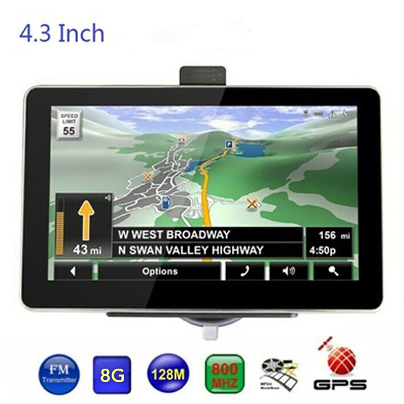 Vehemo 4,3 Zoll 8GB Fahrzeug Navigation GPS Navigator Elektronische Album Auto Navigator Sensoren Digitale Universal- Elektronik
