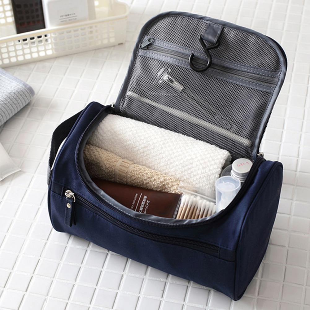 machen-hoch tasche Billig Frauen Taschen Männer Große Wasserdichte Nylon Reise Kosmetik Tasche Organizer fallen Notwendigkeiten Machen hoch Waschen Kulturbeutel