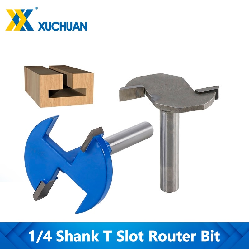 1pc 1/4 ''(6,35mm) 8mm Schaft T-Slot & T-Spur Stoßen Router bisschen Hartmetall CNC Ende Fräsen Cutter Holz Router bisschen