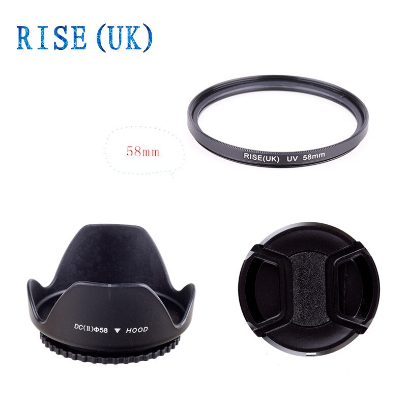 3in1 1 einstellen 58mm UV + objektiv haube + objektiv kappe für Sony FDR-AXP55 FDR-AX40 FDR-AX53 FDR-AX55 AX40 AX53 AX55 AXP55