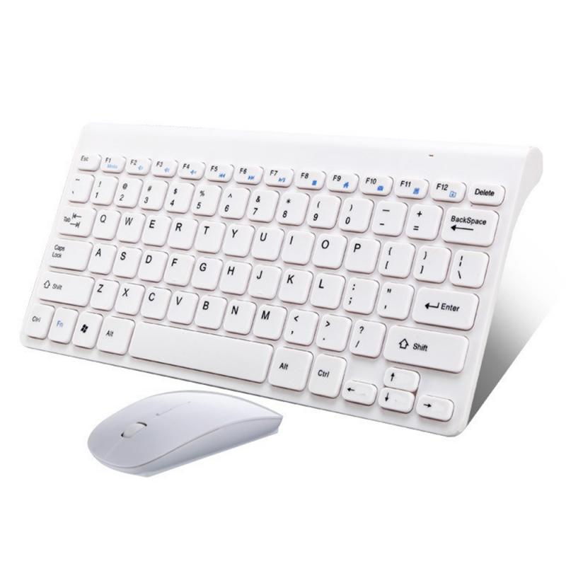 Dünne 2,4 GHz kabellos Drahtlose Tastatur und Maus einstellen Mini Multimedia Tastatur Maus Combo einstellen Für PC Laptop Tablette
