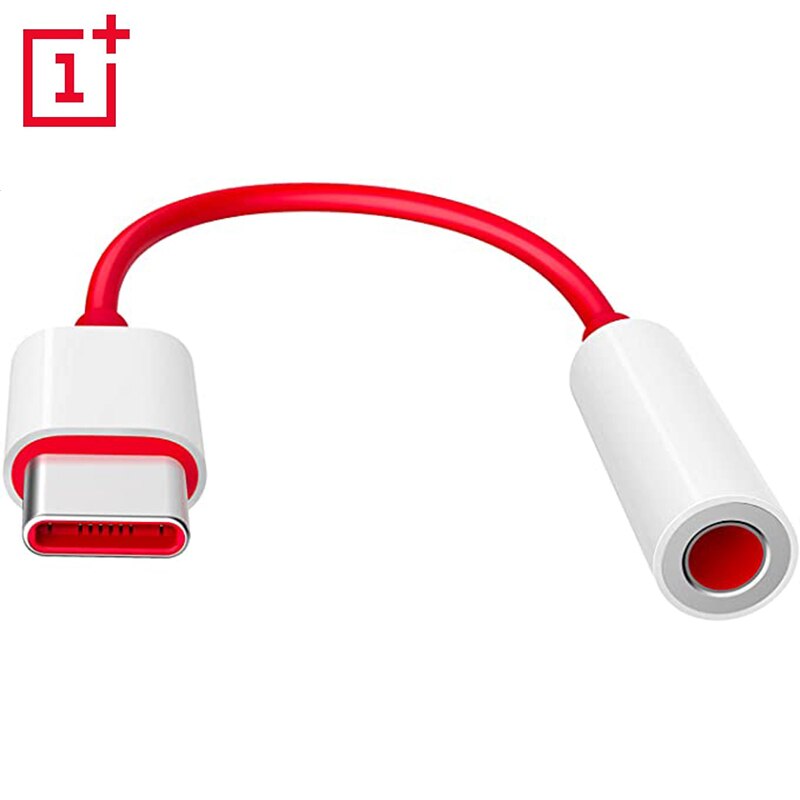 Original Oneplus Kopfhörer Jack Adapter Typ-C Zu 3,5mm Kopfhörer Konverter Kabel Für Eine Plus 1 + 6T 7 7Profi 7T