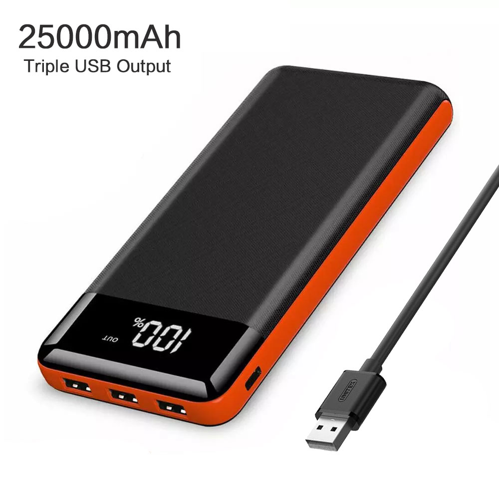 X-Drachen 20000mAh Energie Bank verdreifachen USB Energie Hohe Kapazität Externe Batterie Ladegerät mit Taschenlampe LCD Verbleibende Leistung.
