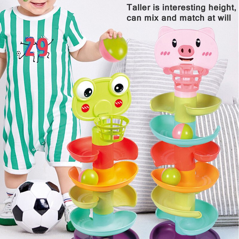 Karikatur Ebene Schwein Spur Stapeln Spiel Spielzeug Abnehmbare gleiten Spur Gestapelt Bord Spiel Lustige Familie Party Spiel