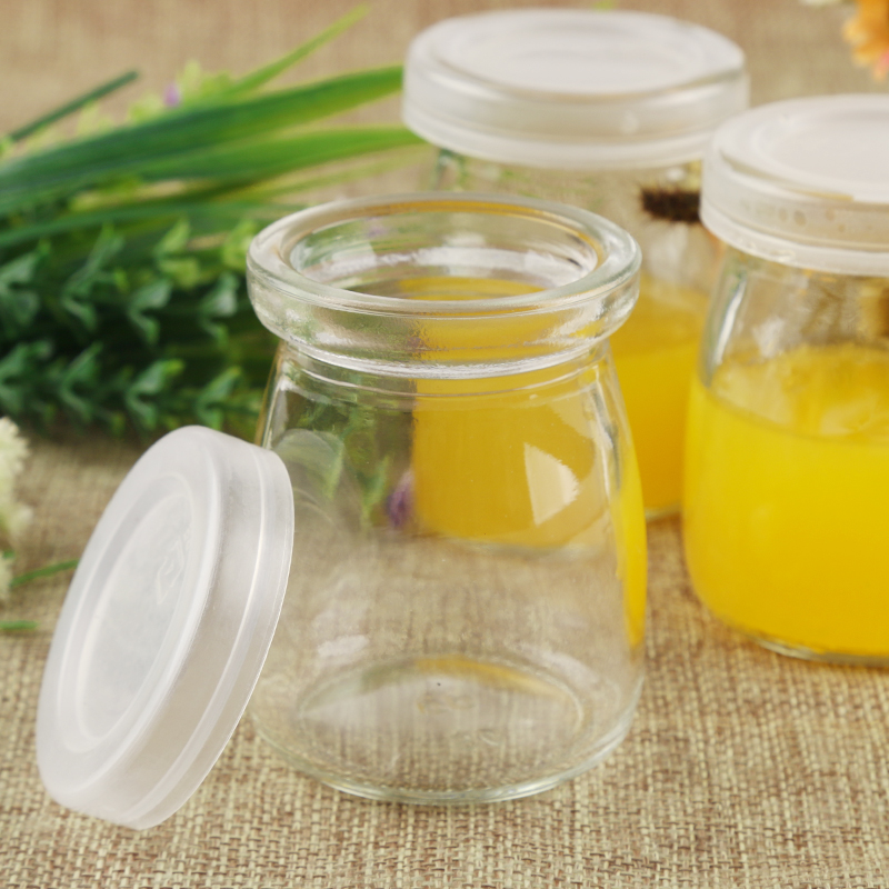 Pudding flasche Mousse tasse Glas Joghurt flaschen Glas flaschen mit deckel thermostabilität Marmelade glas Versiegelt flasche 150ML