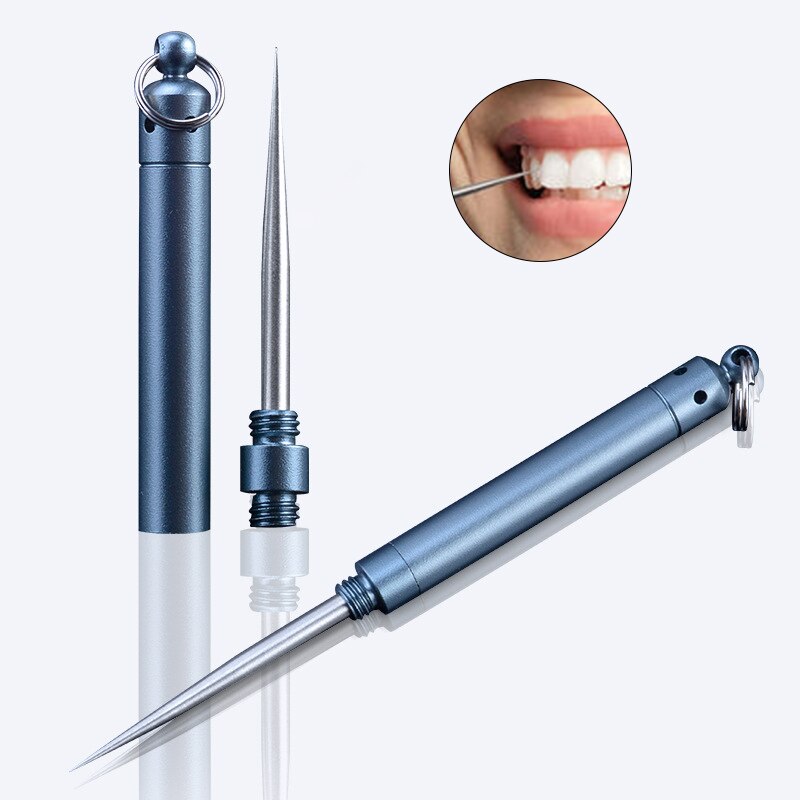 YOMDID Tragbare Obst wählen Zahnstocher Multi-Zweck Zahn wählen Obst Cookie Nachtisch Pflücken Werkzeug Stock Zahnstocher Edelstahl