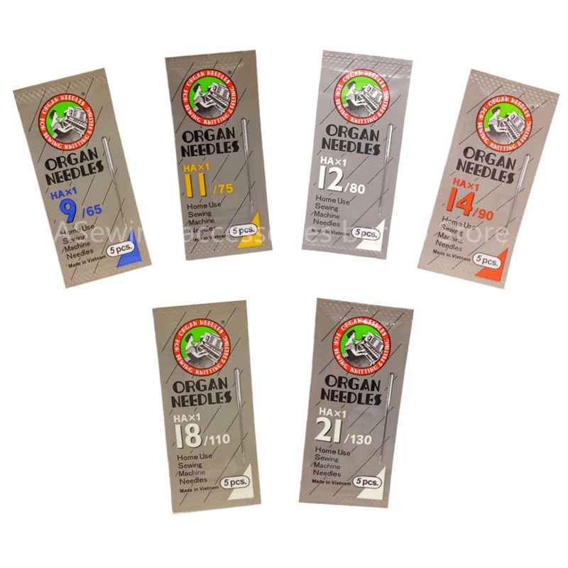 5 teile/paket von HAX1 NäHenne Nadeln ORGEL Haushalt Nähmaschine Nadeln für Sänger BRUDER 9/65 11/75 12/80 14/90 Ect 5BB5924