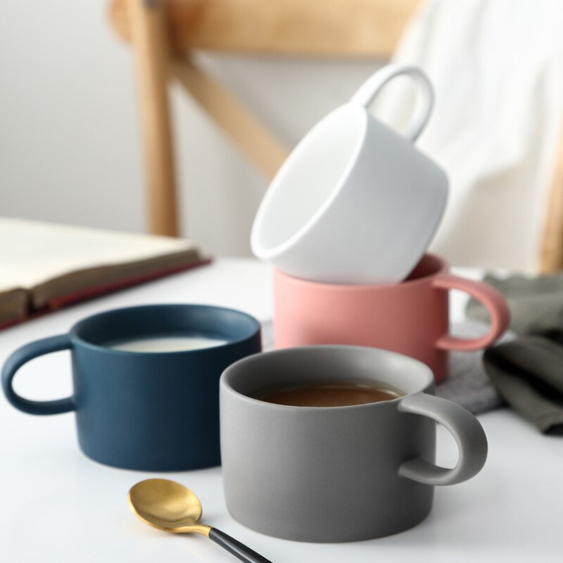Kaffee Tasse Japanischen Stil matt Gewölbte Kaffee Tasse Tee Tasse Heimat Wohnzimmer Farbe Glasur Kreative Tasse Mit Griff