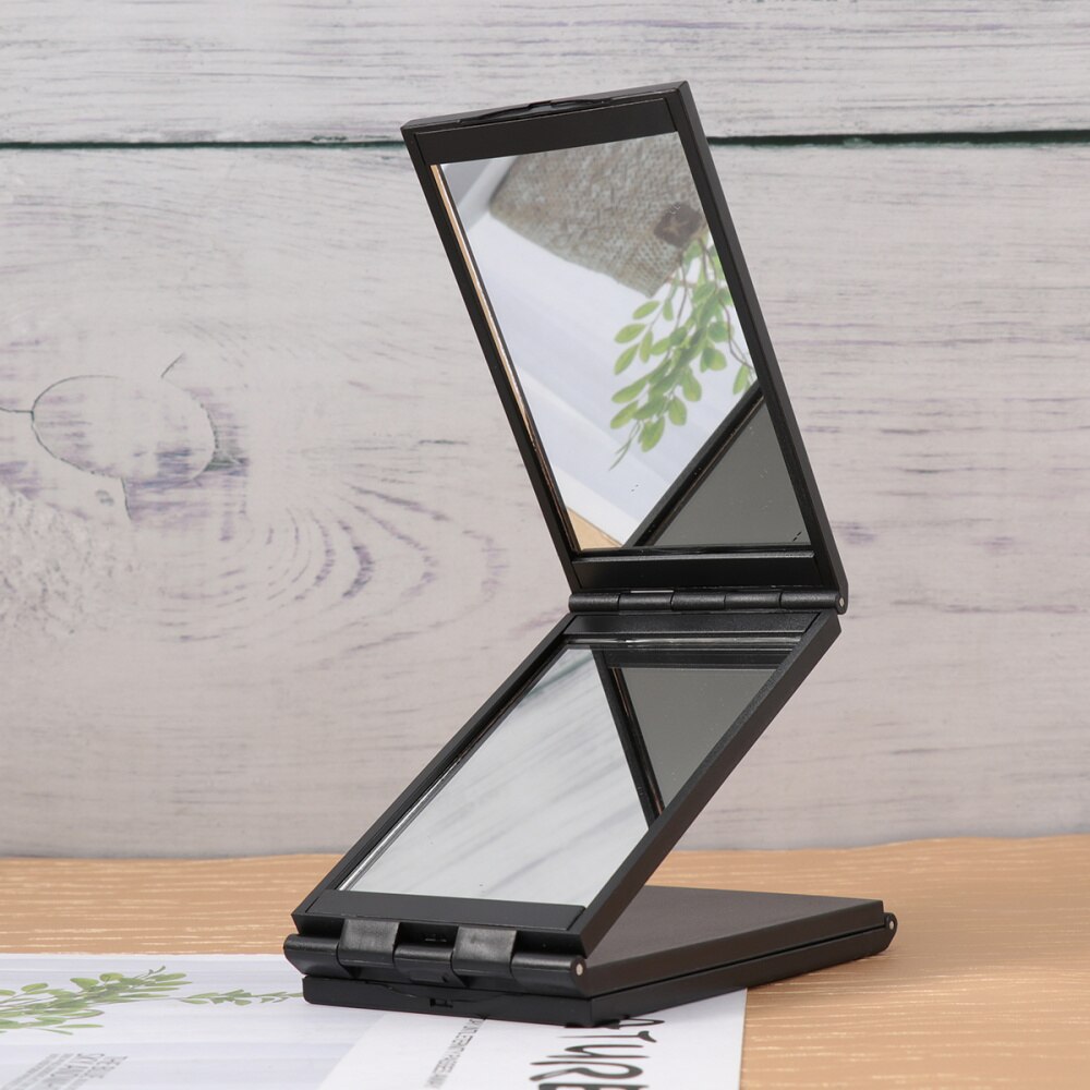 1pc machen-hoch Spiegel Handheld 4 Seiten Tragbare 360 Keine Toten Winkel Faltbare Friseur Spiegel für Heimat Reisen