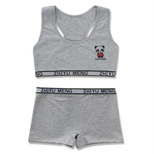 5 sätze/los Mädchen Bh einstellen freundlicher Unterwäsche Süssigkeit Farbe Ausbildung Bhs für Jugendliche Baumwolle Sport Unterwäsche einstellen