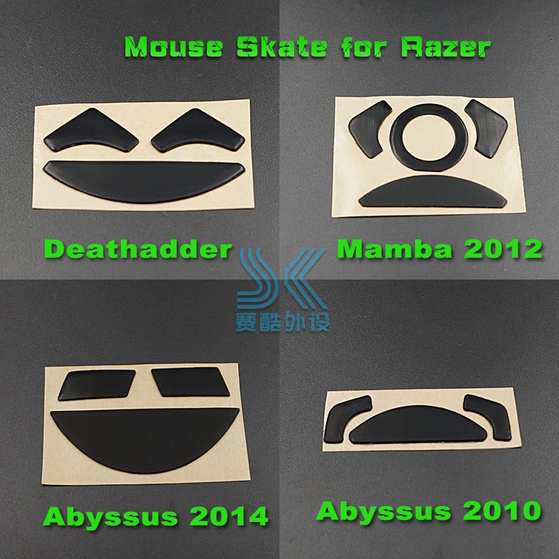 1Stck 3 M maus Rollschuhe maus füße für Razer DeathAdder 1800 3500DPI Mamba Chroma Abyssus2014 maus Ersatz 0,6mm
