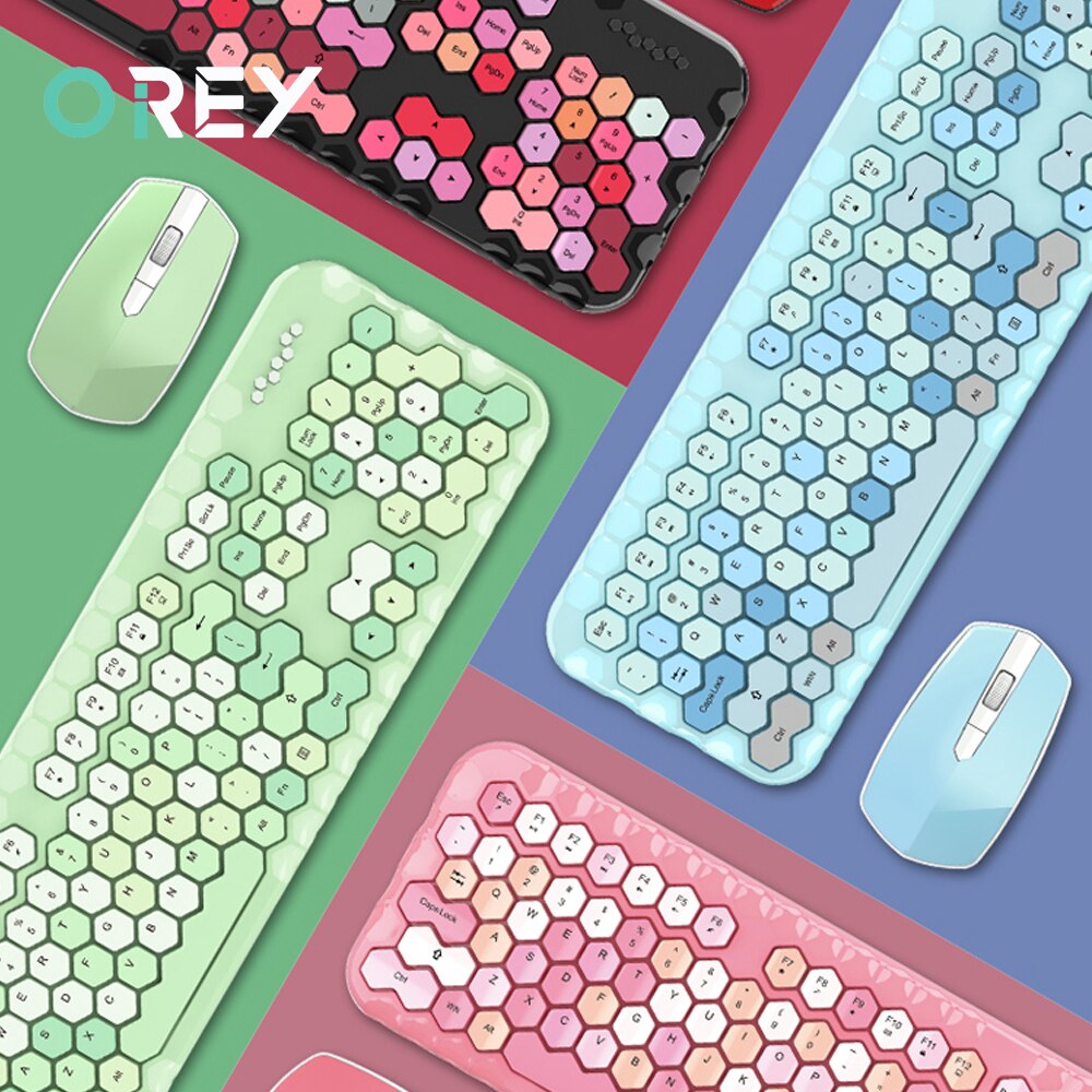 2,4G kabellos Tastatur Maus einstellen Für Laptop Computer PC Gamer Spielen Tastatur Maus Mäbenutzen Slient Geschmack Computer Tastatur