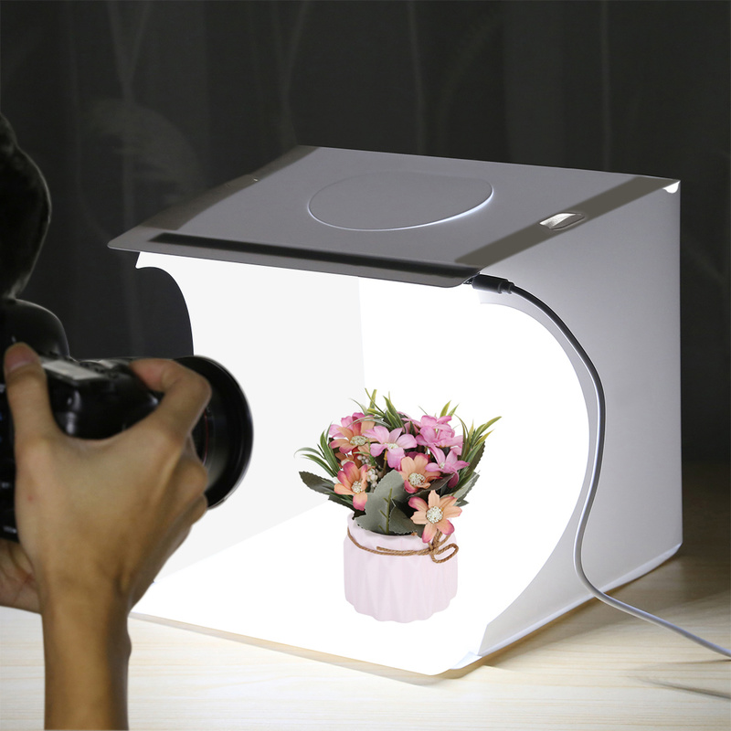 LED Licht Falten Foto Studio Softbox Leuchtkasten Licht Zelt Kasten Licht Foto Studio Licht Kasten Mit 6 Farben Hintergrund