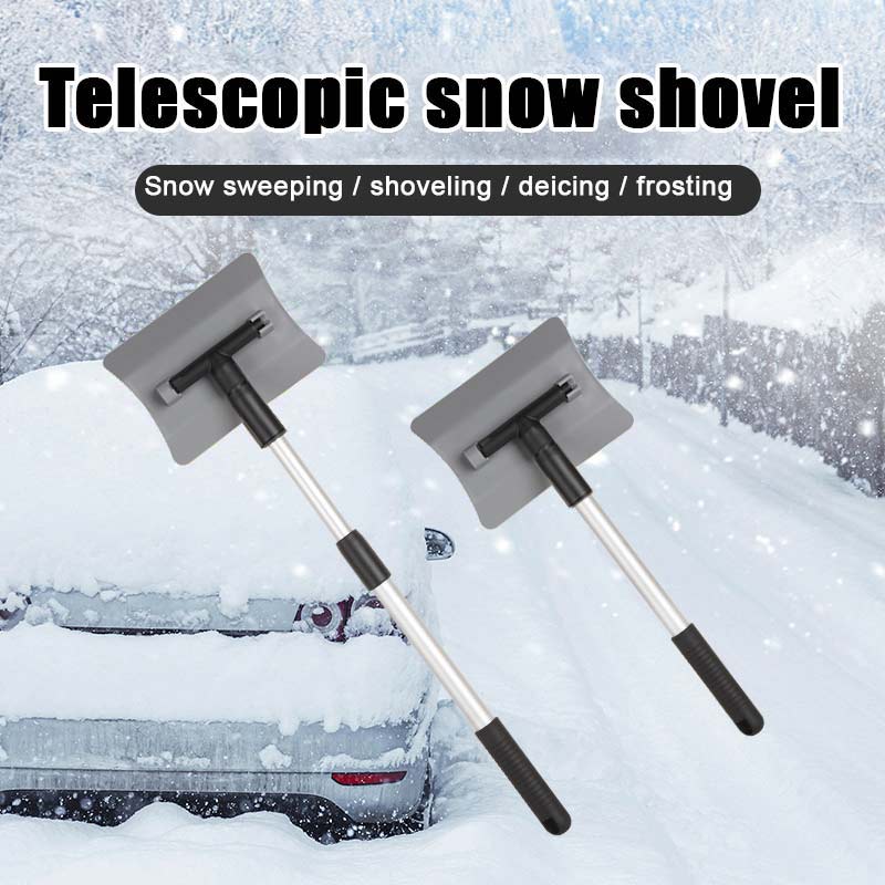 Auto Eis Schaber Teleskop Griff Auto, Schnee, Eis Schaber Schnee Pinsel Schaufel Winter Auto Fenster Schnee Entfernung Werkzeug Auto Reinigung pinsel