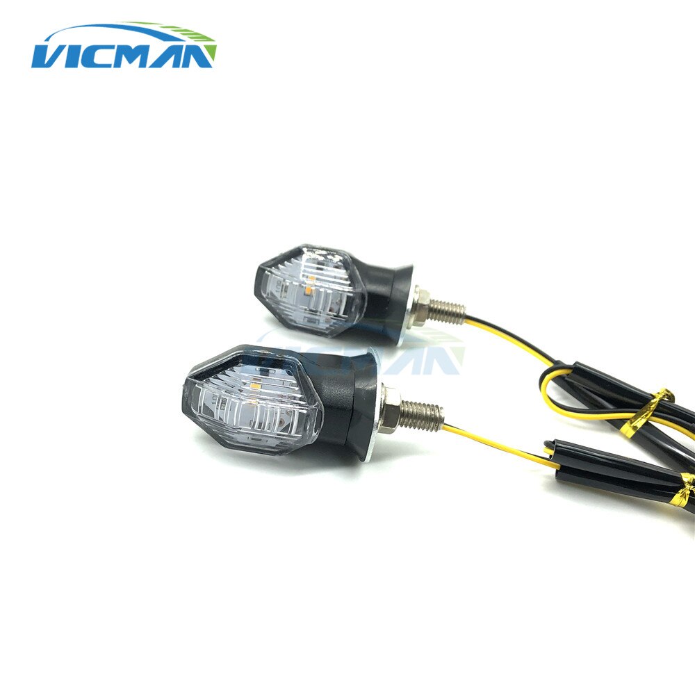 Universal- Motorrad Mini LED Blinker Indikatoren Licht Bernstein Blinker LED Super Helle Lampe DRL Rückleuchten Für Drehen Lampe