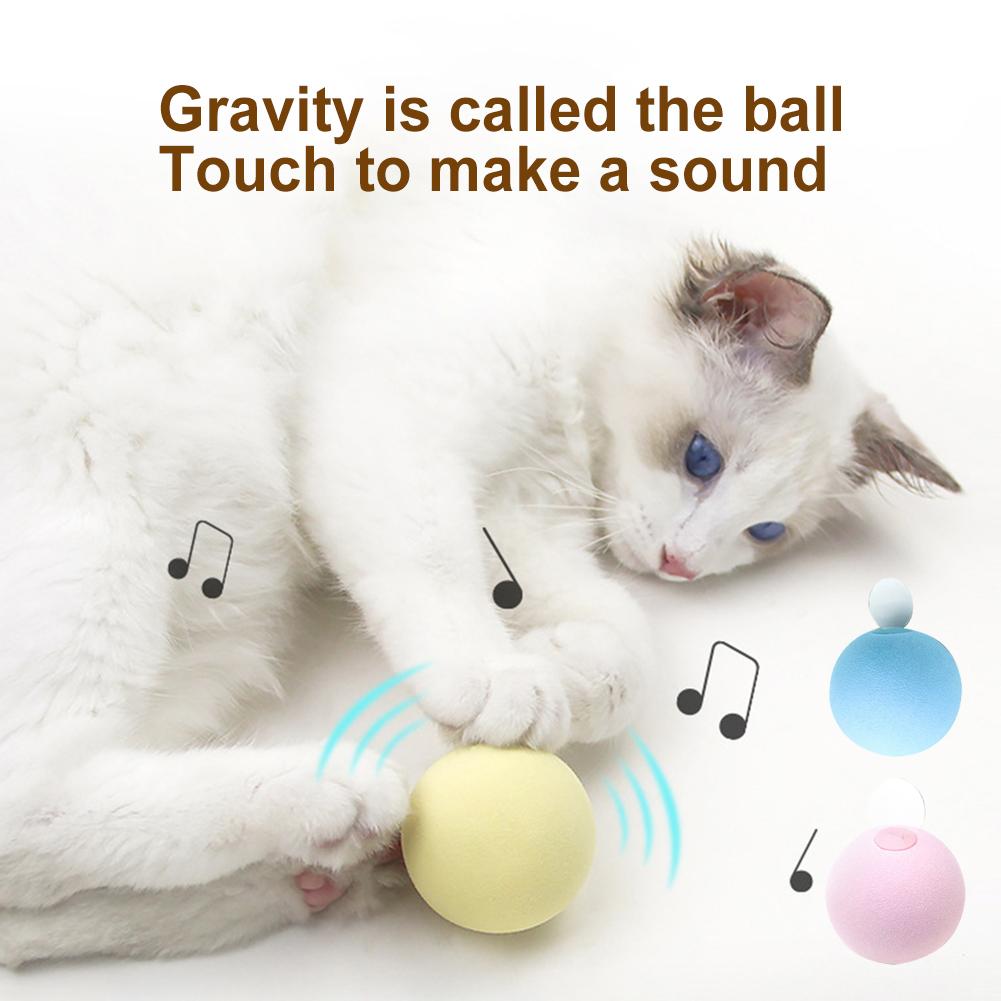 Katze Spielzeug rollen Schwerkraft Klang Ball 360 Grad Selbst Rotierenden Ball Haustiere Spielen Spielzeug Bewegung Aktiviert Haustier Interaktive Spielzeug