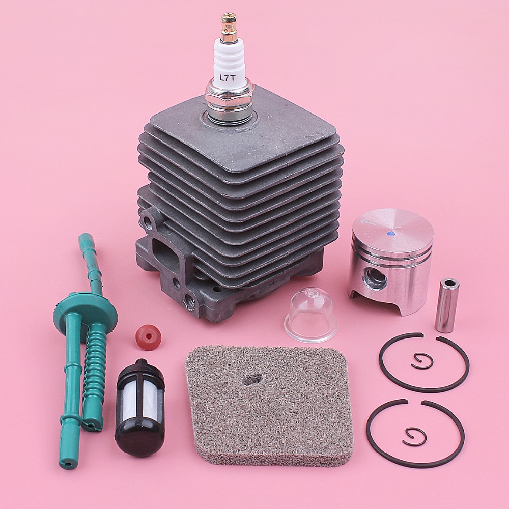 34mm Zylinder Kolben Bausatz Für Stihl FS55 FS45 BR45 KM55 HL45 HS45 HS55 Luft Kraftstoff Filter Zündkerze Linie Trimmer Ersetzen Teil