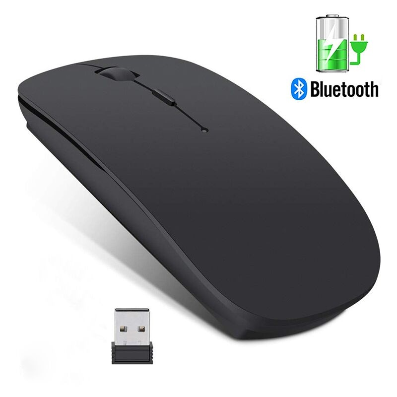 kabellos Bluetooth Maus Drahtlose Leise Computer Maus für PC Laptop Mause Wiederaufladbare Ergonomische Mäbenutzen Optische USB Maus